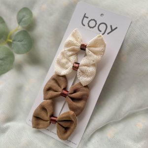 ÖRGÜLÜ VE KAHVERENGİ FİYONK TOKA SETİ