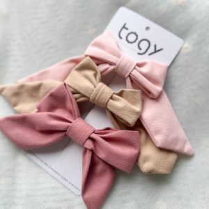 Pastel Colored Bow Set of 3