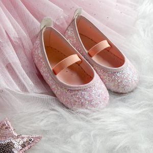 pink gemstone baby girl shoes